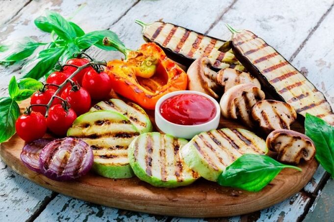 grillezett zöldségek a fogyásért